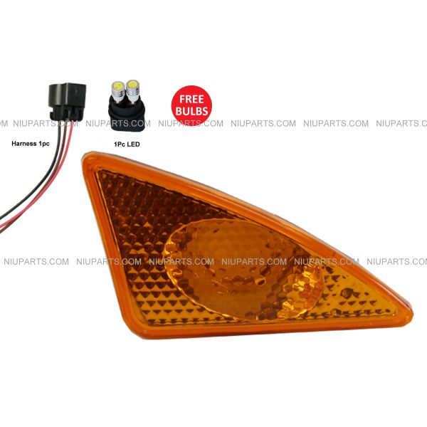 Fit for Kenworth T660 Amber Lens LED Corner Lamp Side Marker Turn Signal Lights