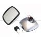Rear View Wide Angle Mirror Chrome HEATED with Minor Defect - Driver Side (Fit: Freightliner M2 Columbia Truck)