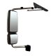 Door Mirror Power Heated with Arm Assembly Chrome With Minor Scratch- Driver Side (Fit: International 4300 4400 7400 7600 8500 8600 Truck)