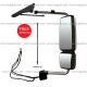 Door Mirror Power Heated with Arm Assembly Chrome - Passenger  Side (Fit: International 4300 4400 7400 7600 8500 8600 Truck)