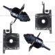 2pcs Upper Hood Release Latch with Hood Latch  Driver and Passenger (Fit: Volvo VNL 630 670 730 780 680)