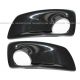 Kenworth T660 Bumper Auxiliary Light Bezel Black Pair