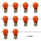 10 Pieces Pack - 7507 Amber/Amber Bulb