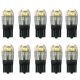 10 PCS - LED Replacement For 194 Bulb Cold White (Fit: Corner Light of Various car and Trucks)
