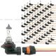 60 Pcs 9006 Halogen Bulb White Light With 60 Pcs 2 Wire 2 Pin Female Universal 9006 Connector Pigtail Wire Harness (Fit: Car Bus Truck Tractor Loader RTV UTV Headlight) 