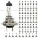 60 Pieces Pack - H7 Halogen Bulb White Light （Fit: Car Bus Truck Tractor Loader RTV UTV )