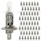 60 Pieces Pack - H1 Halogen Bulb White Light （Fit: Car Bus Truck Tractor Loader RTV UTV )