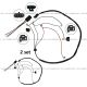 2 Set - 3 Wire Universal High & Low Beam 6 Separate Plug Connector (Fit: Kenworth Peterbilt Western Star Freightline)