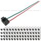 60 Pieces - 2 Wire 2 Pin Female Universal Headlight For H7 Bulb Connector Pigtail Plug
