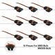 10pcs 2 Wire 2 Pin Female Universal Headlight for 9005  9005XS Bulbs Connect Pigtail Plug