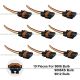 10pcs 2 Wire 2 Pin Female Universal Headlight for 9006  9006XS and 9012 Bulbs Connect Pigtail Plug