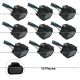 10 Pieces - 8 Wire Plug 8-Pin Female Connector (Fit: 2004 2015 Volvo VNL VN VNM Headlight and 2008-2015 Freightliner Cascadia Door Mirror)