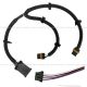Dual Cooling Radiator Fan Motor Wiring Harness with 4 Pin Male Pigtail Connector Fit: Corvette Camaro
