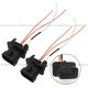 2 Pcs 4 Wire Plug 3 Pin Male Connector (Fit: Freightliner Columbia Headlight 2005-2015,Freightliner M2 106 112 Business Class Headlight)