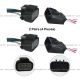 2 pcs - 8 Wire Plug 8 Pin Male & 2 pcs 8 Wire Plug 8 Pin Female Connector (Fit: 2004 2015 Volvo VNL VN VNM Headlight and 2008-2015 Freightliner Cascadia Mirror)