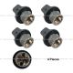 4 Pieces Turn Signal Bulb Socket (Fit: 2006-2016 Peterbilt 386 387 Headlight Turn Signal)