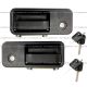 Exterior Cabin Door Handle With Lock and 2 Keys - Driver and Passenger Side (Fit: Volvo VNL 630 670 730 780 680 Trucks 2005-2018)