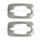 2 pcs Exterior Cabin Door Handle Trim Bezel Chrome Pair (Fit: International 7300 7400 7500 7600 4200 8600 4400 8500 7600 4100 Prostar CXT MXT RXT )