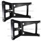 Front Bumper Bracket Black Aluminum Pair - Driver & Passenger Side (Fit: 2007-2017 Freightliner Cascadia)