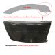 Metal Bumper End Dark Gray - Passenger Side (Fit: 2008-2021 Freightliner M2 106 112 Bussiness Class)