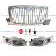 Grille Chrome and Headlight - Driver and Passenger Side (Fit: International 4200 4300 4400 4900 Truck)