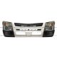 Grille Plastic White and Bumper Metal White with Side Bumper Plastic End Black and Headlight with Corner Reflector and Turn Signal Indicator Lamp - Driver and  Passenger Side (Fit: 2012-2019 Mitsubishi Fuso Canter FE85D FE140 FE145 FE180 FG4X4)