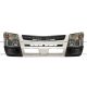 Grille Plastic White and Bumper Metal White with Side Bumper Plastic End Black and Headlight with Corner Reflector and Turn Signal Indicator Lamp - Driver and  Passenger Side (Fit: 2012-2022 Mitsubishi Fuso Canter FE85D FE140 FE145 FE180 FG4X4)