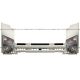 Front Cowl Corner Panel Plastic White & Headlight with Corner Lamp & Grille Plastic White Paint (Fit: 2008-2017 Isuzu NRR And NPR , 2008-2010 GMC W4000 W4500 Trucks)