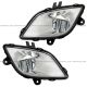 LED Fog Lamp Chrome - Driver and Passenger Side (Fit: Freightliner Cascadia (2018-2023) New Body Style Models Only)
