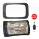 Headlight with Plastic Bezel Black (Fit: 1991 - 2004 Mack RD 600, 688, 690S )