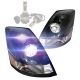 Headlight Black with LED Bulbs - Driver & Passenger Side ( Fit: Volvo VNL VN VNM Trucks )