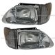 International 9200 9400 5900 Headlight with LED CORNER LAMP - Driver & Passenger Side