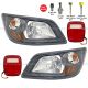  Headlight with LED Bulbs Cold White Plus LED Universal Tail Light - Driver & Passenger Side (Fit: Hino 258ALP 268 268A 338CT 2006-2014 )