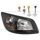 Headlight Black- Passenger Side (Fit: Hino 258ALP 268 268A 338CT 2006-2014 )