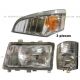 Headlight with Corner Lamp & Marker Light - Driver Side (Fit: Mitsubishi FUSO FE180 FE145 FE140 FE84D FE84W FE83D Trucks)