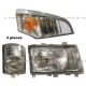 Headlight with Corner Lamp & Marker Light - Passenger Side (Fit: Mitsubishi FUSO FE180 FE145 FE140 FE84D FE84W FE83D Trucks)