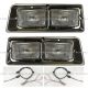 Headlight with Bezel - Driver & Passenger Side (Fit: HINO FE2620 FB1817 SG3325 FD2220 Truck)