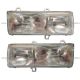 Headlight with Mounting Bracket - Driver and Passenger Side (Fit: Nissan UD 1800, UD 2000,  UD 2300, UD 2600, UD 3300  Trucks)