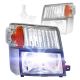 6 Pieces - Headlight With LED Bulbs and Corner Reflector Plus Turn Signal Indicator Lamp - Driver & Passenger Side (Fit: 2012-2022 Mitsubishi Fuso Canter FE85D FE140 FE145 FE180 FG4X4)