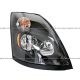 LED Headlight Assembly Black - Passenger Side (Fit: 2004-2018 Volvo VNL VN VNM)