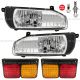 Headlight with LED Bulbs Cold White Plus LED Tail Light - Driver & Passenger Side (Fit: 2011-2019 Nissan UD 1800 2000 2300 3600 3300 Truck)