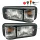 Side Door Marker Light Clear/Amber with Two Bulb Sockets - Driver and Passenger Side (Fit: Isuzu NRR and NPR 2008-2017 Truck)