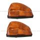 2 Pieces - Side Indicator Lamp on Door - Amber/Amber (Fit: 2008-2010 Hino 155)