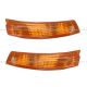 Front Turn Signal Corner Light Bar - Amber/Amber - Driver and Passenger Side (Fit: 2009-2010 Hino 155)