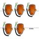 5 Pcs Roof Top Marker Light Amber with LED Bulb (Fit: Mitsubishi FUSO FE180 FE145 FE140 FE84D FE83D FG4X4 Trucks)