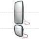 One Set - Rear View Main Mirror Flat And Wide Angle Mirror Convex Black HEATED (Fit: 2003-2023 Freightliner 108SD 114SD M2 100 106 112 Bussiness Class) 