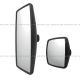 One Set - Rear View Main Mirror And Wide Angle Mirror Black (Fit: International 2000 - 2017 DuraStar 4300 4400 2002 - 2017 WorkStar 7300 7400 7500 7600 TransStar 8500 8600)  