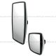  One Set - Rear View Main Mirror And Wide Angle Mirror Chrome (Fit: International 2000 - 2017 DuraStar 4300 4400 2002 - 2017 WorkStar 7300 7400 7500 7600 TransStar 8500 8600)