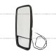 Door Mirror Main & Convex Combination Style Heated Black - Driver Side (Fit: Mitsubishi Fuso FE, FH, FG, FG4x4 FK455. Isuzu NPR, NRR. Chevrolet/GMC W5500 )