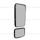 One Set of Rear View Door Mirror Black - No Power - No Heat  (Fit: Hino 258 268 338 358 ) 